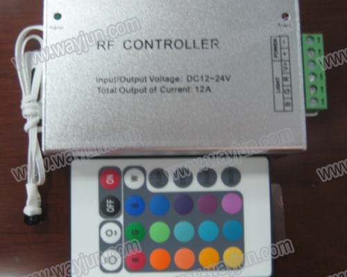 24 Keys IR Remote RGB LED Strip Controller(Aluminum Case)